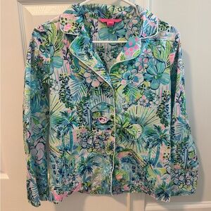 Lilly Pulitzer Pajama Top Lilly’s House Size XS